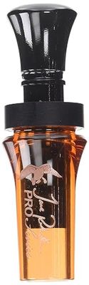 Duck Commander Jase Robertson Pro Series Duck Call – Fácil de soprar, cana de acrílico dupla para acessórios de caça de patos, acrílico laranja