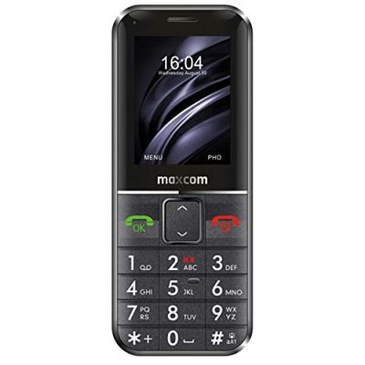 Maxcom - MM735BB SOS Téléphone Portable Senior avec Bracelet SOS étanche sans Fil