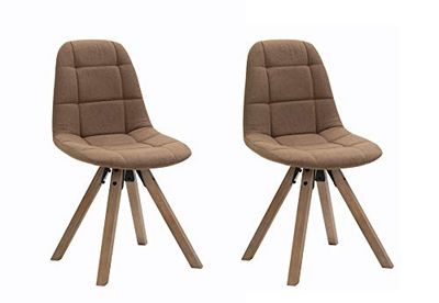 La Silla Española Gerona stoel, stoffen, chocoladebruin, 83 cm (H) x 44 cm (B) x 47 cm (D)