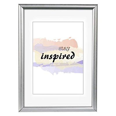 Hama Madrid silver floor display Backlit – Frame (Plastic, silver, Floor Display Backlit, 15 x 20 cm, Rectangular, Reflective)