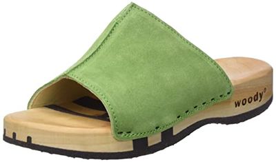 Woody Femme Anja Sabot, Vert Feuille, 36 EU