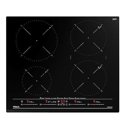 TEKA Induction Hob with 4 Cooking Zones, Hob with Pot Detection, 8 Direct Selection Functions Including Keeping Warm and Synchro, Child Lock - 60 cm