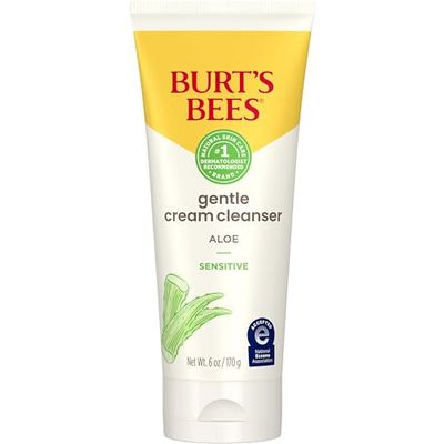 Burt's Bees 99% Natural Sensitive Facial Cleanser with Cotton Extract, 170g, packaging may vary