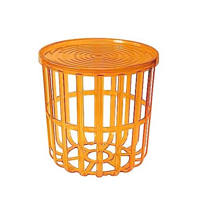 BranQ Home essential, Designerski, funkcjonalny i nowoczesny stolik kawowy Zen, wykonany z wysokiej jakości tworzywa sztucznego ABS bez BPA, ze zdejmowaną poszewką, bursztyn