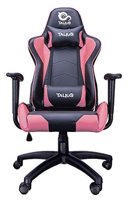 TALIUS, TECH 4 U Talius Gecko V2 Chaise de Gaming avec Bras Fixes Noir Rose, Plastique