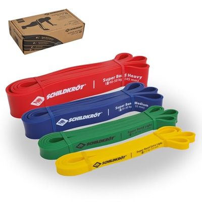 Schildkröt Uniseks Super Band voor volwassenen, set van 4, meerkleurig, eenheidsmaat
