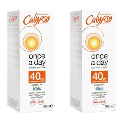 Calypso Once a Day Sun Protection Lotion with SPF 40 (Pack of 2)