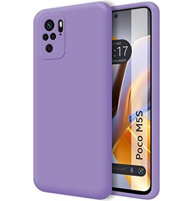 Tumundosmartphone Funda Silicona Líquida Ultra Suave para Xiaomi Poco M5s Color Morada