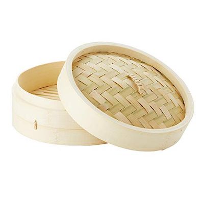 Point-Virgule, Marrone, Contenitore per Cottura al Vapore, in Legno di bambù, 21 x 9 cm, (Braun), 21 cm