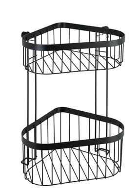 WENKO Hoekrek 2-laags Classic Plus zwart