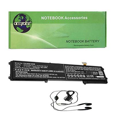 Amsahr Ersättningsbatteri för bärbar dator för RZR CS-RZB140NB, 3ICP4/56/101-2, 3ICP4/56/102/2, BETTY4B - Inkluderar stereohörlurar
