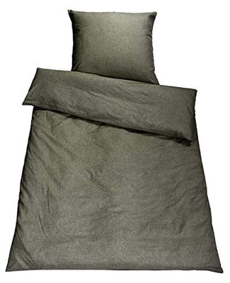 SETEX Biancheria da Letto, Poliestere Cotone, Verde Cachi, 220x155 cm