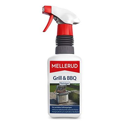 Mellerud Limpiador para barbacoa y barbacoa, 1 x 0,46 l, pulverizador para la limpieza de quemado, grasa y incrustaciones