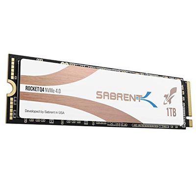 Sabrent SSD 1TB, SSD interno, SSD NVMe PCIe 4.0 M.2 2280, Disco a stato solido ad alte prestazioni, Gen 4, Lettura fino a 4700 (MB/s), Rocket Q4 (SB-RKTQ4-1TB)