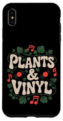 Plantes Vinyle Musique Coque pour iPhone XS Max