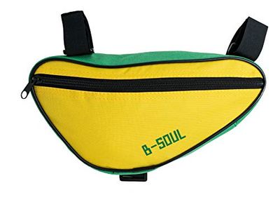 System-S Unisex – Borsa da bicicletta per adulti, colore: Giallo/Verde