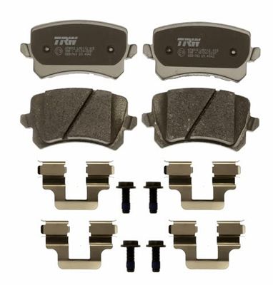 TRW GDB1763 Conjunto de 4 pastilhas de travão para Volkswagen Passat B6 (3C2) 2005-2010 eixo traseiro e outros veículos