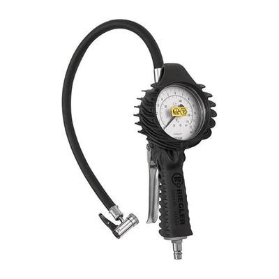 Norma Handreifenfüllmesser con Hebelstecker, manguera drehbar, Mano Ø 80 mm, ungeeicht, 0-12 bar/170 psi, Stecknippel NW 7,2