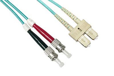 LSZH Duplex OM3 50/125 fiberoptisk kabel, SC-ST, 5 m