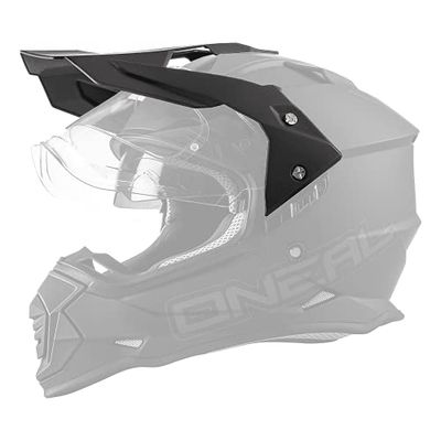 O'NEAL | Ricambi per caschi moto | Street Adventure Motocross | Visiera di ricambio SIERRA Flat | Nero | Taglia unica
