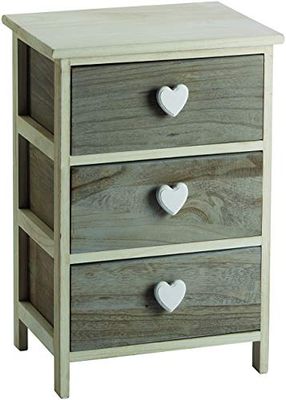 King Home commode C/hart, grijs/wit