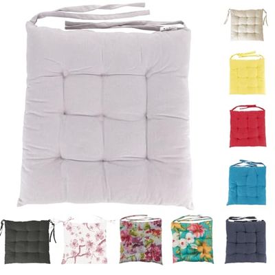 Galileo Casa 5900192 Coussin 100% Coton 40 x 40 cm 600 g avec Lacets, Marron