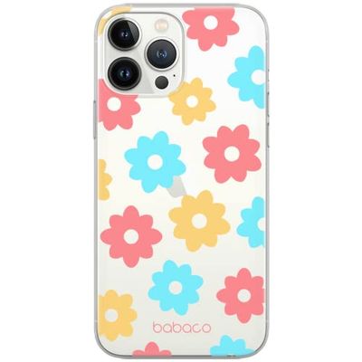 ERT GROUP mobiltelefonfodral för Apple Iphone 6 PLUS originalt och officiellt licensierat Babaco mönster Flowers 011 Vit optimalt anpassad till formen på mobiltelefonen, gedeeltelijk transparant