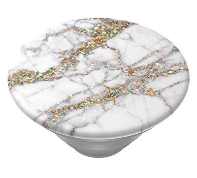 PopSockets PopTop - Top Interchangeable pour Votre PopGrip Interchangeable - Gold Sparkle Marble