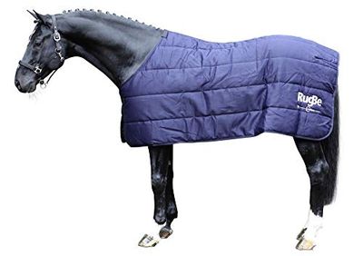 RugBe - Manta de pie (2 en 1, 125 cm), color azul marino