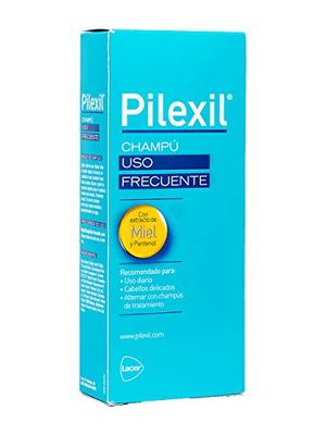 PILEXIL CHAMPU - champô 300 ml, uso diário, suavidade e hidratação para o cabelo, pantanol e mel, protege o cabelo