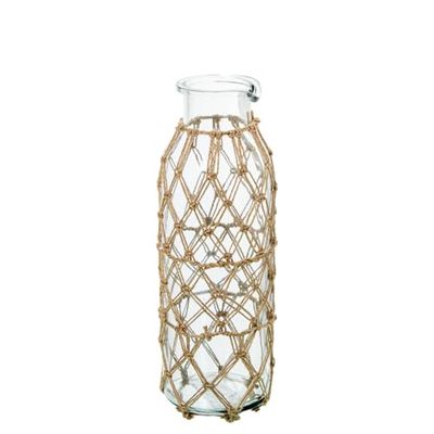 Alexandra House Living Jarrón Cristal Ø8 x 25 cm