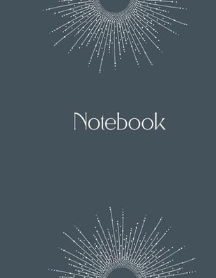 Lined Notebook with Elegant Sun Mandala Cover for Sophisticated touch to your stationery collection: 120 Pages of Lined Writing Paper (8.5 x 11) – Perfect for Journaling, Notes, and Creative Writing