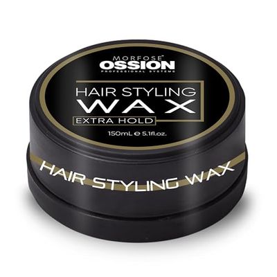 Morfose Ossion Premium Barber Line - Cera per capelli a tenuta media, 150 ml - gel per capelli Uomo