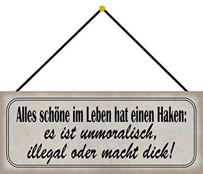 Schatzmix Tin-Plate Sign, Sheet metal, Multicoloured, 27x10 cm