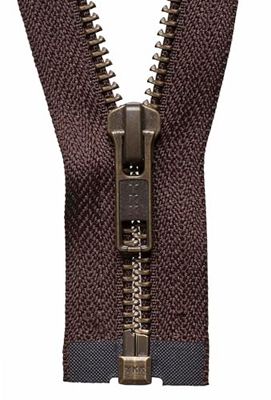 YKK Open Ended Zip, No. 570 Brown, 71 cm Length