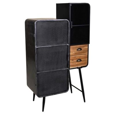 Kit Vitrina De Metal Y Madera