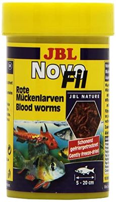 JBL Novo Fil Suplemento Alimenticio con Larvas Rojas para Peces Ornamentales, 100 g