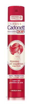 Cadonett Dop - Laque Maintien En Souplesse Longue Durée Triple Protection Pour Cheveux Gras - 300 ml