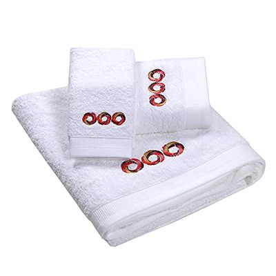 Westward Ho! 1132BU Universe 3-delig Boxed Towel Set, rood, 1 stuk