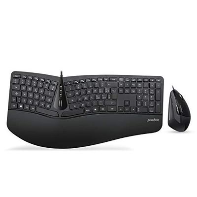 Perixx Periduo, set, ergonomisch toetsenbord met verticale muis.
