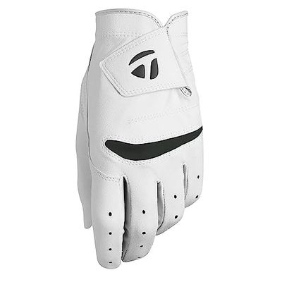 TaylorMade Herr Stratus mjuk golfhandske, vit, medium