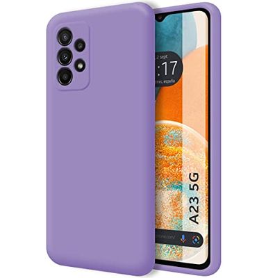 Tumundosmartphone Funda Silicona Líquida Ultra Suave para Samsung Galaxy A23 5G Color Morada