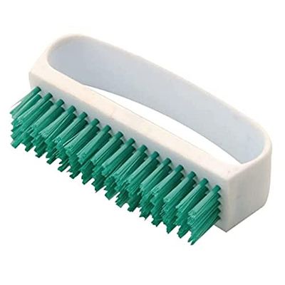 Jantex Nail Brush, Green, Size: 7.5 cm, Strong Bristles, Nail Cleaning Brush, Colour Coded Cleaning, Ergonomic Handle, Professional & Home Use, L724