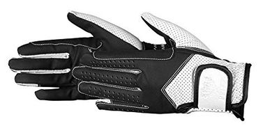 PFIFF Pantalon d'équitation Bicolore Gants XL Schwarz/Weiß