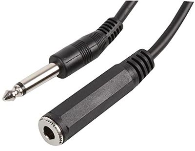 Pro Signal PSG00042 6,35 mm (1/4 tum) Mono Jack Plug till uttaget, 3 m, svart