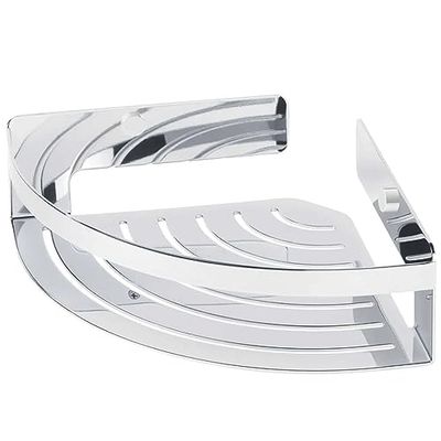 Tiger Caddy Etagère de Douche d'angle pour Douche pour Articles de Salle de Bains, Chrome, 22,4 x 7 x 22,4 cm