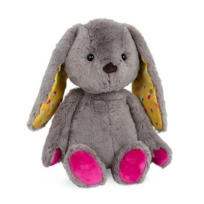 B. toys Gosedjurskanin - supermjuk med långa öron - grått gosedjur, baby- och barnleksak för flickor och pojkar från 0 månader