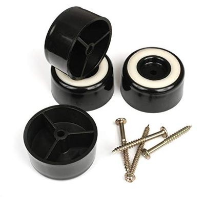 Slipstick CB511 Pernas para móveis, preto, 1" Alto (4 pacotes)