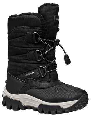 Geox J Himalaya Boy B ABX, sneeuwlaarzen kinderen, Zwart, 36 EU