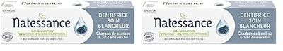 Natessance - Dentifrice Soin Blancheur - Soins Bucco-dentaires - Certifié Bio Cosmos Organic - Tube de 75 ml (Lot de 2)